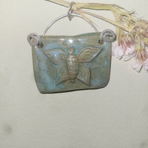 Handcrafted Clay Butterfly Pendant Charm